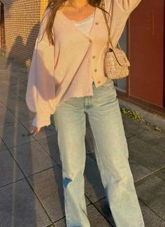 #outfit #fit #summer -#spring #instagram Aesthetic Outfits Clean, Soft Girl Pastel Outfit, Pretty Style Aesthetic, Loose Fitting Jeans Outfit, Soft Girl Clothing Aesthetic, Soft Girl Fashion Aesthetic, Girl Spring Outfits, Pinterest Worthy Outfits, Cute Tumblr Outfits