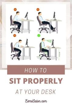 how to sit properly at your desk