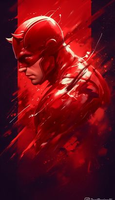 the flash in red and black