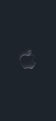 an apple logo on a dark background
