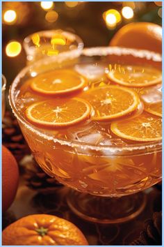 there are many orange slices in the bowl