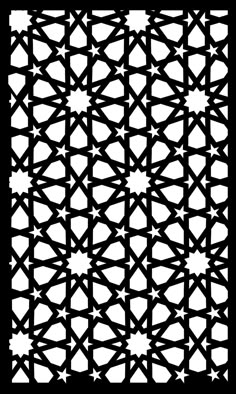 a black and white pattern with stars on it