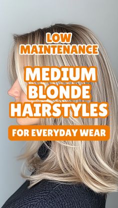 If you're craving a fresh look without going too short or too long, these medium length blonde hairstyles hit the sweet spot. From layered lobs to soft balayage waves, this post covers flattering cuts for every face shape and vibe. Whether you want a low-maintenance glow-up or a bold transformation, you’ll find tons of shoulder-length blonde hair ideas that are modern and wearable. Great for in-between lengths and growing out phases. Cute Stylish Hairstyles, Hair Cuts For Women Blonde, Hairstyles For Medium Length Blonde, Blonde Correction, Blonde Medium Length Haircuts, Med Blonde Hairstyles, Blond Hairstyles Medium Length, Blonde Highlight Shoulder Length Hair, Medium Blonde With Highlights