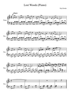 the lost woods piano sheet music