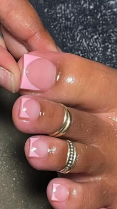 french tips 
 • FOLLOW FOR MORE🕷 Pink French Tip Toenails, Light Pink French Tip Toes, Pink Gel French Tip Toes, Pink French Tip Pedicure, Pink French Tip Toe Nails, Pink French Pedi, Soft Pink French Tip Toes, Pink Base French Tip Toes, Clear Pink French Tip Toes