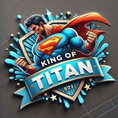 the logo for king of titan