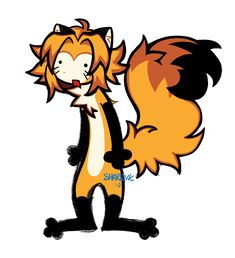 an orange and black cat is standing up