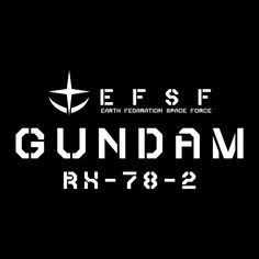 the logo for efsf is shown on a black background with white letters and numbers