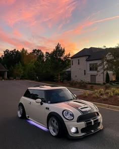 Modded Mini Cooper, Modified White Mini Cooper Car, Mini Cooper Modified, Mini Cooper With Green Underglow, Mini Cooper White Modified, Custom White Mini Cooper, Mini Cooper Underglow, Car Accessories Mini Cooper, Modified Pepper White Mini Cooper