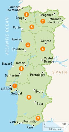 map of spain showing major cities and towns