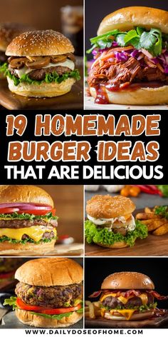 homemade burger recipe
