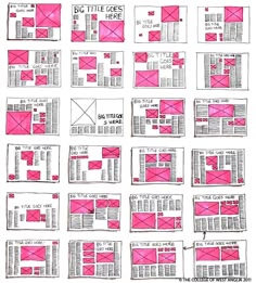 pink squares are arranged in rows on top of each other, with the words'do little