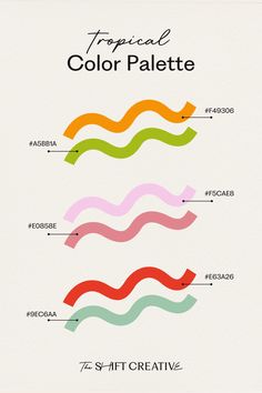 tropical color palette, colour schemes, hex codes, blue green, blue, vibrant, bright, colour palette, art, design, yellow, red, style, teal edit