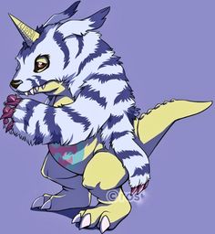 a drawing of a cat that is wearing a sweater and has horns on it's head