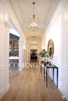 the hallway is clean and ready to be used for decorating or remodeling