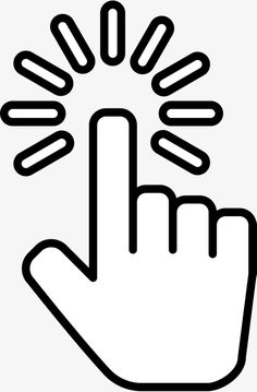 a black and white image of a hand pointing to the right with an arrow on it