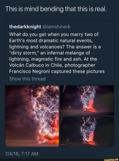 Beautiful And Terrifying, Terrifying Beauty, Terrifying Lava Pictures, Terrifying Lava, Scary Stuff To Do, Scary Things In Nature, Terrifying Facts, Scary Things To Do, Crazy Weather Memes