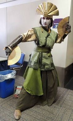 Anime Los Angeles, Warrior Gear, Kyoshi Warrior, Avatar Cosplay, Warrior Costume, Team Avatar, Avatar Airbender, Amazing Cosplay, Aang