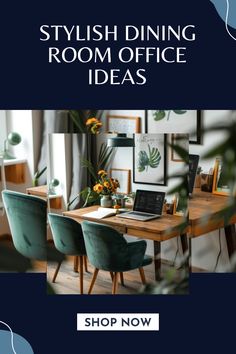 Explore stylish dining room office ideas that blend work and meal spaces elegantly. Perfect for creating an inviting home office look with one unique image showcasing inspiring designs.