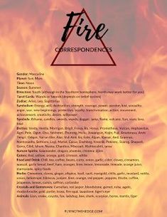 Elemental Magic: A Complete Guide to Fire Folklore Types Of Fire Magic, Elemental Energy, Fire Correspondences, Element Magic, Element Of Fire, Elemental Correspondences, Understanding Fire Element Properties, Fire Element Correspondences Chart, Fire Element Magic