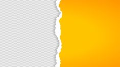 an orange torn piece of paper on a transparent background