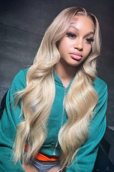 Ombre Brown and Blonde Human Hair Wigs for Black Women 24 inch HD Lace Frontal Pre Plucked  #BlondeWig #24InchWig #BodyWave #BeachyWaves #LongHairWig #SyntheticWig #HairEnvy #WigFashion #BlondeHairGoals #HairAddiction Blonde Lace Wigs, Toned Blonde Highlights, Blond Ombre On Brown Hair, Dark Roots Blonde Wig, Ombre Roots Blonde, Brown Roots Blonde Wig, Ash Blonde With Brown Roots, Blonde With Brown Roots Wig Black Women, Blonde Brown Roots