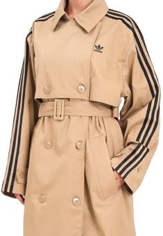 adidas Originals Classic Logo Twill Coat Oversized Trench Long Jacket Women XS | eBay Trench Adidas, Twill Coat, Adidas Models, Adidas Retro, Chic Winter Outfits, Retro Jacket, Trench Jacket, Retro Logo, Oversized Jacket