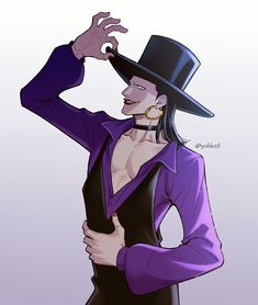 a drawing of a woman wearing a top hat and holding her hand up to the side