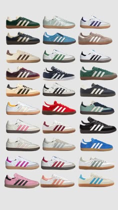 sambas Sambas All Colours, All Adidas Samba Colors, Samba Color, Adidas Samba Different Colors, Samba Different Colors, Outfits With Addis Sambas, Sambas Adidas Women, Adidas Samba Colours, Adidas Samba Shoes