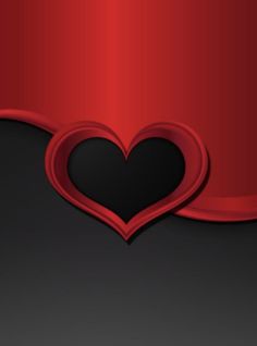 a black and red wallpaper with a heart on the center, as well as an empty space for text