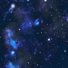 the night sky is filled with many stars