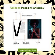 an image of a magazine with the title guide to magazine anatomy
