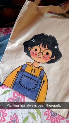 #totebag #toteaesthetic #painting  #acrylic #cutegirl #beginners Unique T Shirt Painting Ideas, Tote Bag Painting Cute, Painting On Paper Bag, Paint On Tote Bag Ideas, Bag Painting Design, Painting On Random Objects, Tote Bag Design Aesthetic, Tote Bag Art Design, Hand Painted Tote Bags Art Ideas