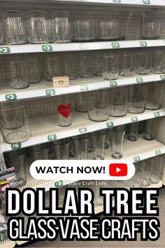 the dollar tree glass vase crafts are on display for $ 5 each and they're ready to be shipped