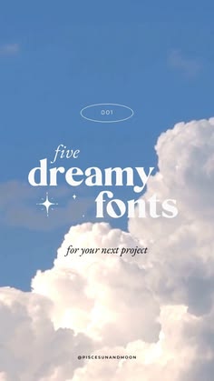 DREAMY FONTS | Fonts for your next project
