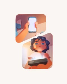 character art doomscroll brainrot design concept visdev digital painting procreate sketch vis dev phone gif animated