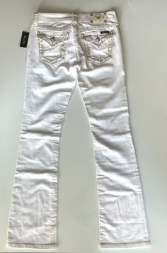 White Low Rise Jeans, White Miss Me Jeans, Low Jeans White, White Jeans Bootcut, White Boot Cut Jeans, Low Rise White Jeans, White Lowrise Bootcut Jeans, Miss Sixty White Flare Jeans, Low Waisted Jeans Miss Me