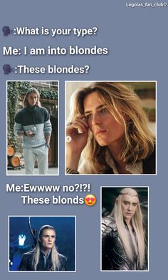 some people with blonde hair are talking on their cell phones and looking at the camera