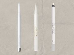 The 10 Best White Eyeliners for When You Need to Fake a Good Night's Sleep — Byrdie Best White Eye Pencil, Best White Eyeliner For Waterline, Makeup Forever White Eyeliner, Drugstore White Eyeliner, How To Use A White Eye Pencil, Waterline Eyeliner White, Waterproof White Eyeliner, White Eyepencil Eye, White Eyeliner Gel