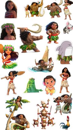 various pictures of different people and animals on a white background with text that says moan