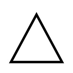 a black and white image of a triangle