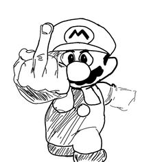 mario running with his baseball glove in hand coloring pages for kids to print and color