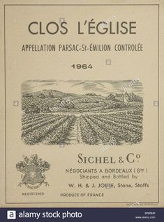 the label for an appliance in france, dated to 1932 - stock image