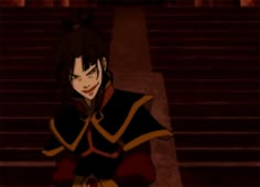 an animated image of a person sitting on stairs with his hands in his pockets and looking at the camera