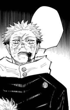 an image of a man in black and white with his head tilted to the side