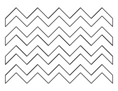 a black and white line drawing of wavy lines in the shape of zigzags