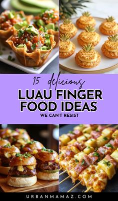 Luau Finger Food Ideas We Can’t Resist