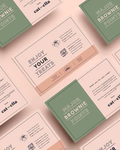 feminine modern delicate bakery shop business card design freelogo