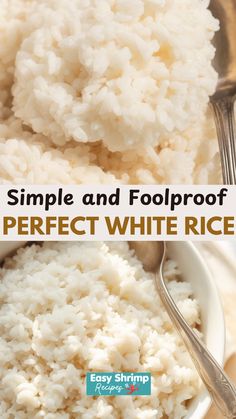 Perfect White Rice – Easy White Rice Recipes