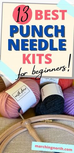 the best punch needle kits for beginners and crochet are in this round